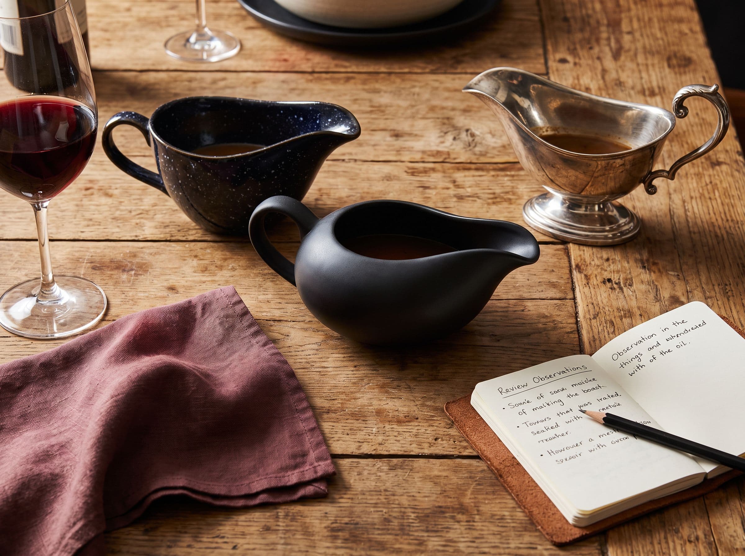 Quels sont les styles de saucieres qui completent un service de table moderne