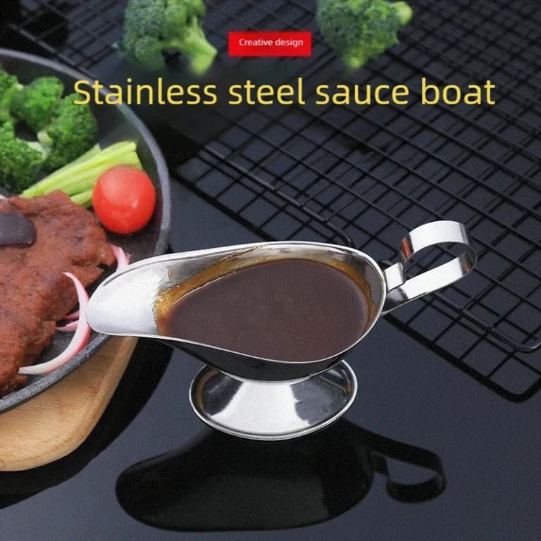 Saucière gras maigre moderne : verre, inox ou porcelaine